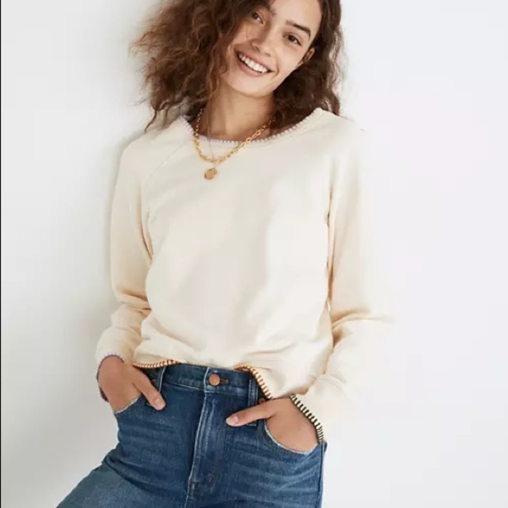 NWT Madewell Color block Sweater